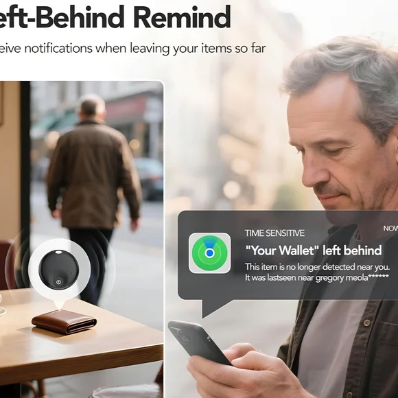 4 Pack Bluetooth Tracker Key Finder Works with Apple Find My App Smart Tag... - Picture 2 of 6